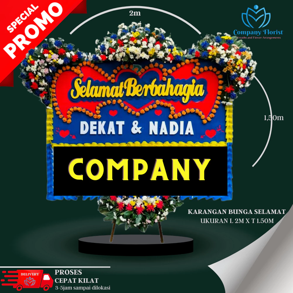 Bunga Papan Ucapan Selamat Premium